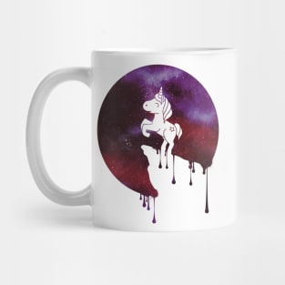 Sweet Unicorn Fullmoon Watercolor Galaxy Universe Stardust Milkstreet Stars Gift Mug